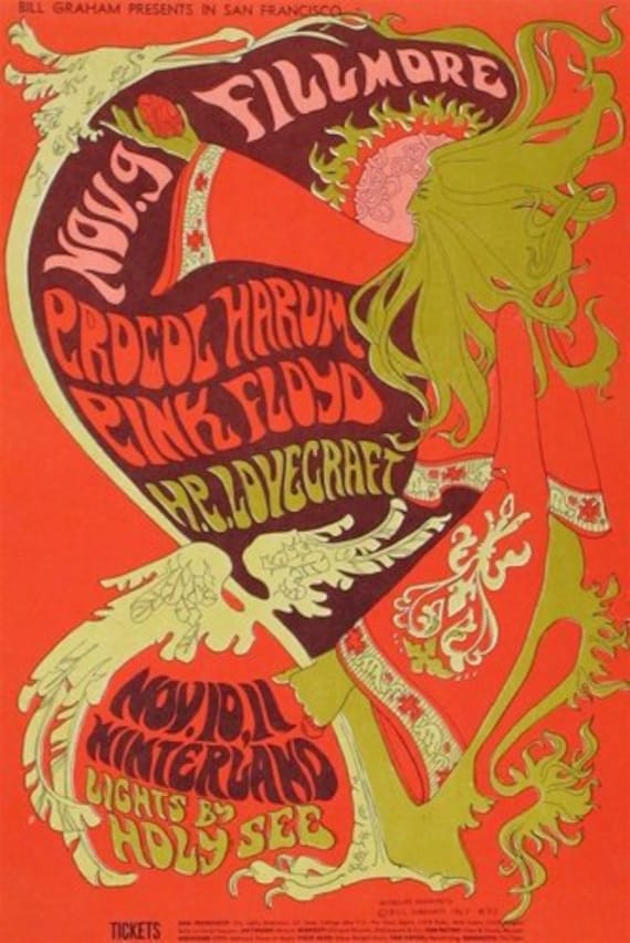 Pink Floyd, Procol Harum 1967 Fillmore West Original Concert
