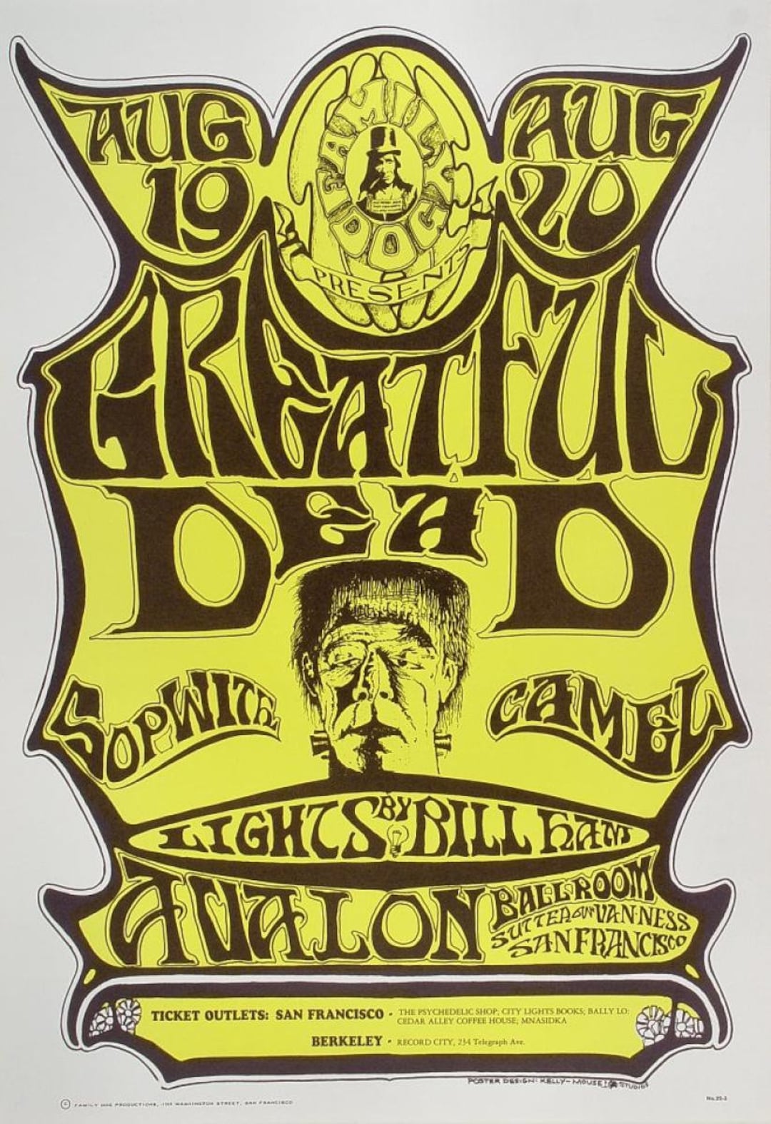 Grateful Dead 1966 the Sopwith Camel Avalon Ballroom Original