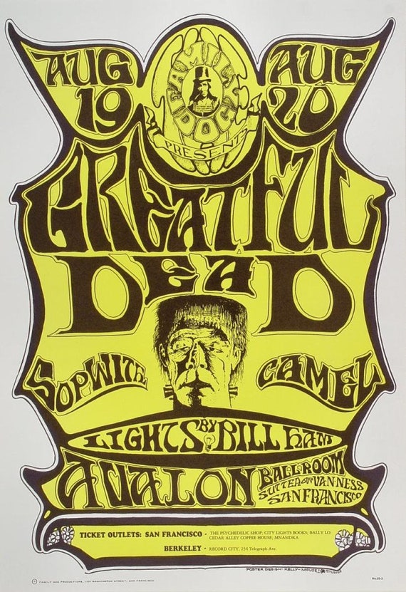 Grateful Dead 1966 the Sopwith Camel Avalon Ballroom Original