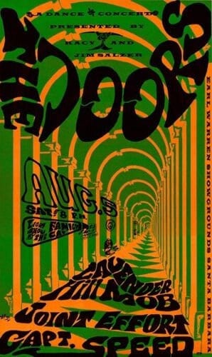 1967 the Doors Original Concert Poster at Earl Warren Showgrounds