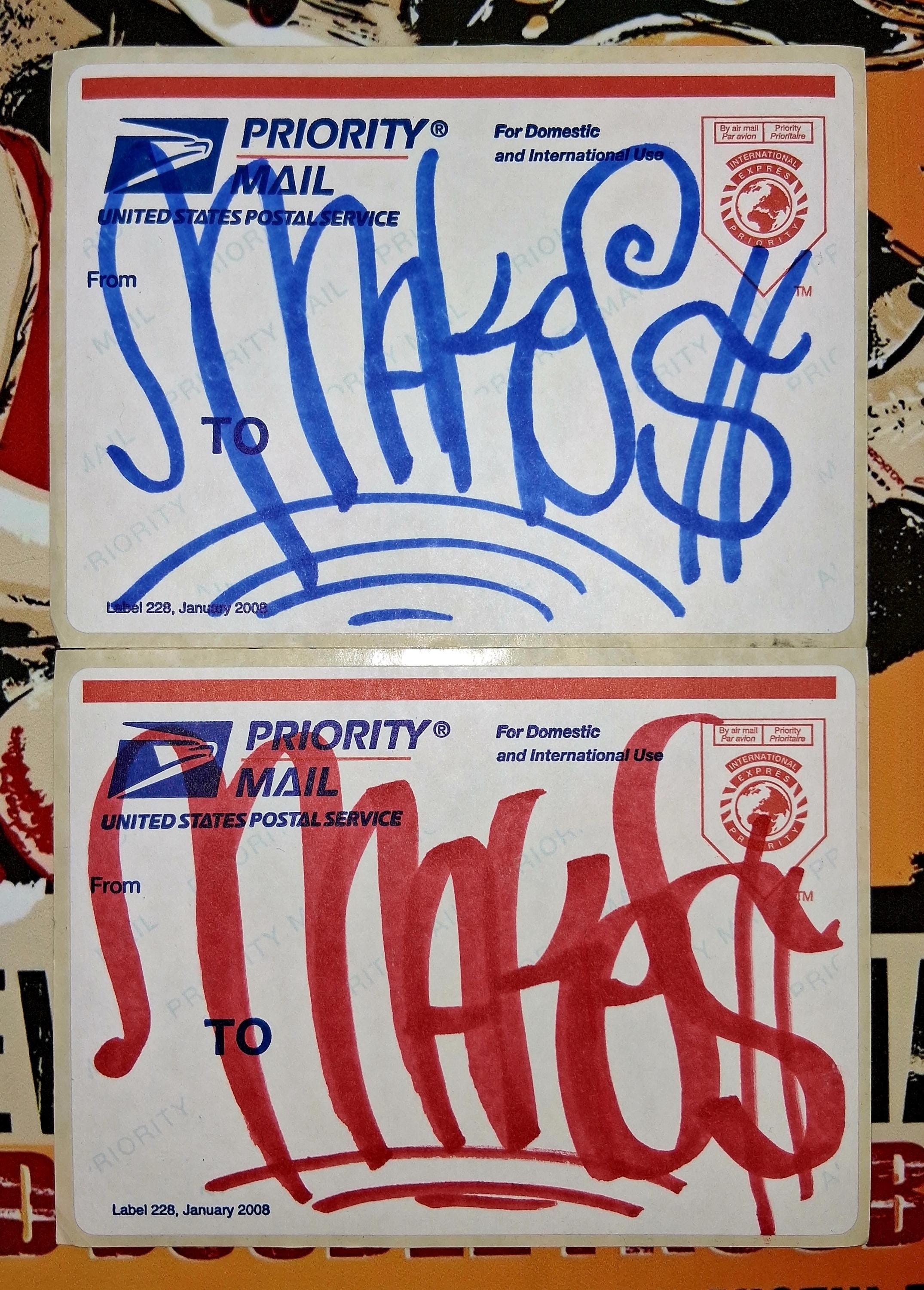 Two(2) Original Graffiti Street Art Pieces, Hand Drawn > by Bronx