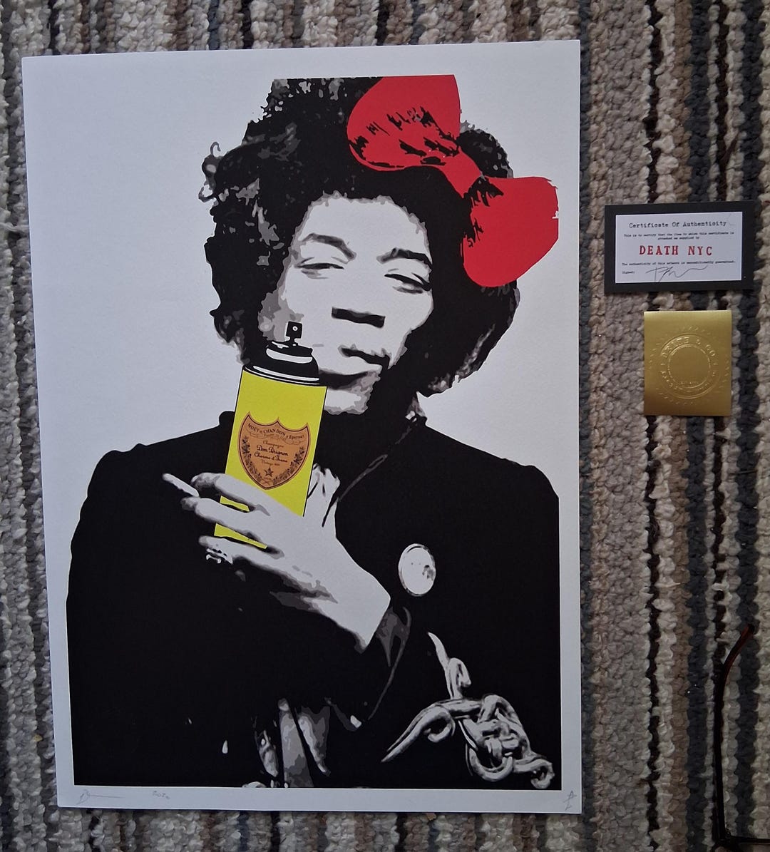 ◇Edition of 100◇ DEATH NYC アートポスター CM01 Death NYC Original Hendrix Limited Edition Art Print > Signed