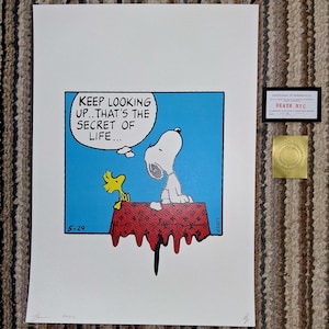 Death NYC Original Snoopy Woodstock Life Limited Edition Art Print &gt; Signed/Dated/COA/Seal &gt; Artist Print &gt; 2020