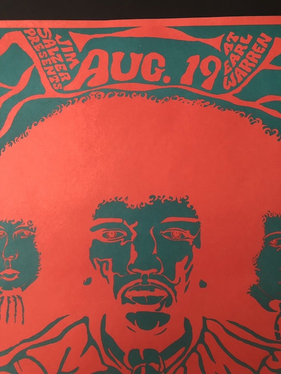 Jimi Hendrix Experience 1967 Concert Poster by Richard Tolmach