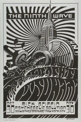 Rick Griffin 1986 'ninth Wave' Psychedelic Solution Art Show