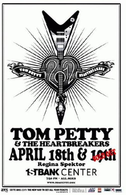 Tom Petty Concert Poster - Etsy