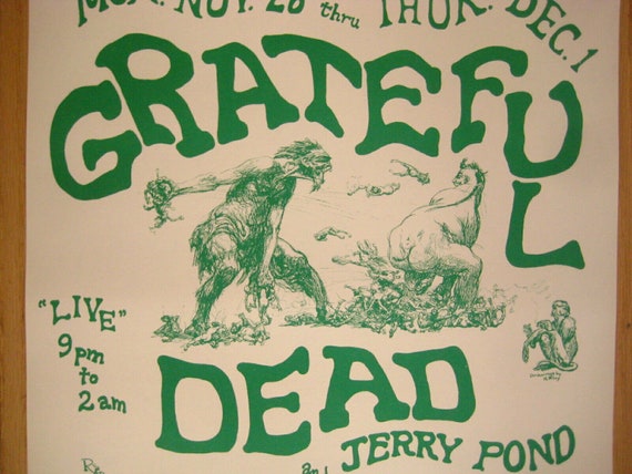 Grateful Dead コンサートポスター Grateful Dead Concert 1966 print by Vintage Entertainment