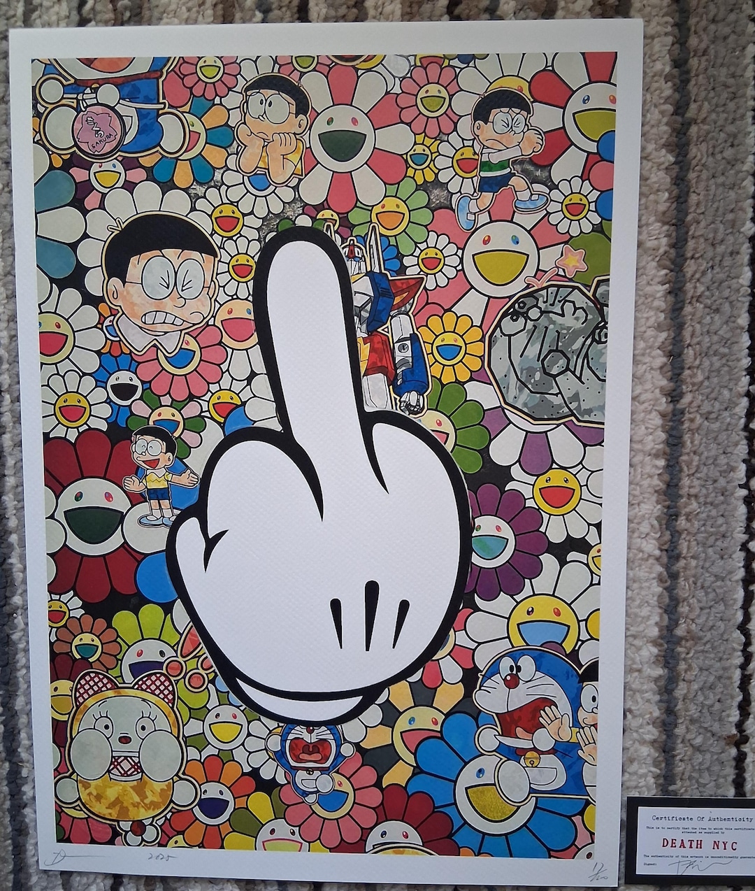 Death NYC Original Mickey Mouse Finger Limited Edition Art Print