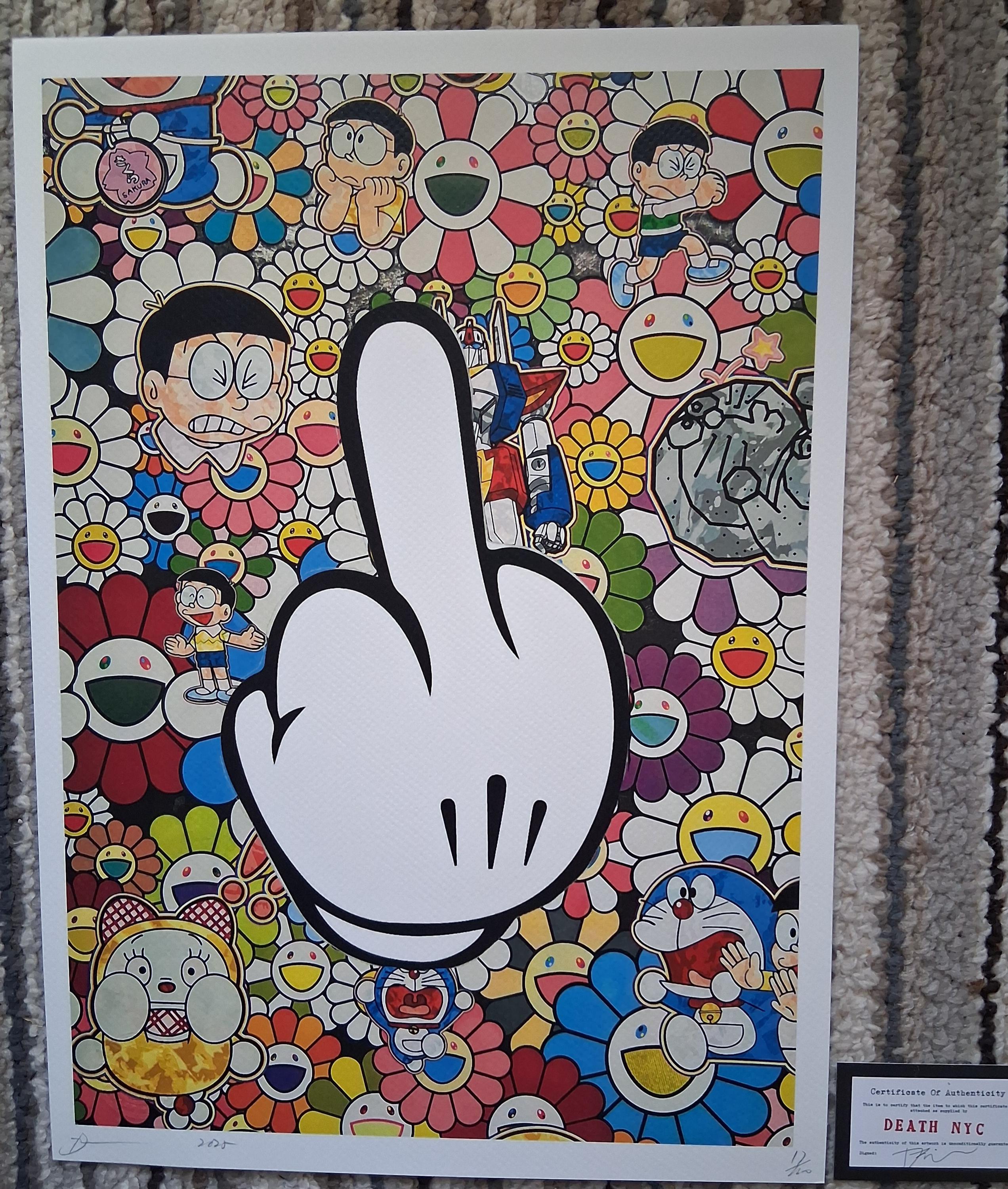 Death NYC Original Mickey Mouse Finger Limited Edition Art Print