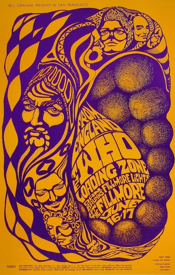 1967 the Who Loading Zone Dan Bruhn's Fillmore Lights, BG068