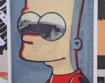 4 &gt; Bart Simpson Graffiti Street Art Stickers