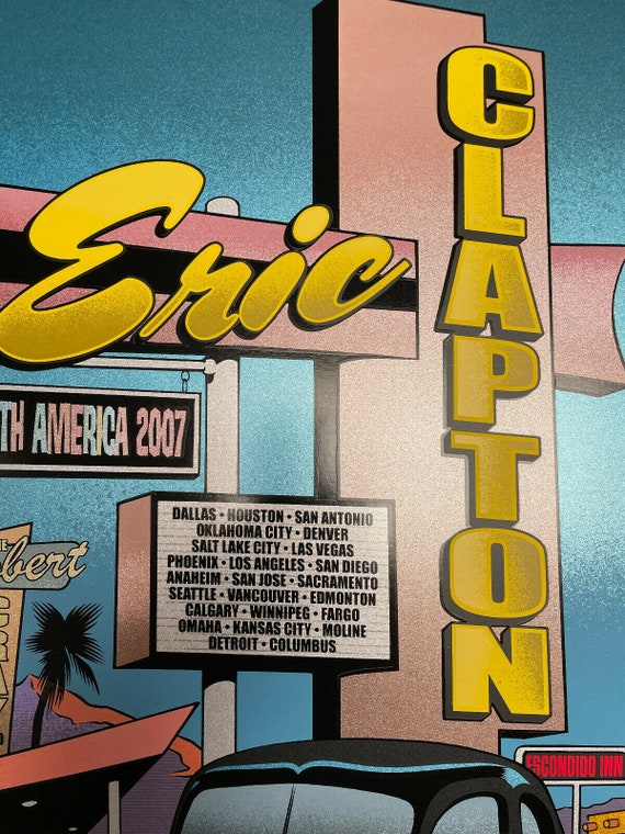 Eric Clapton 2007 USA Tour Poster, Signed & Numbered - Etsy Israel