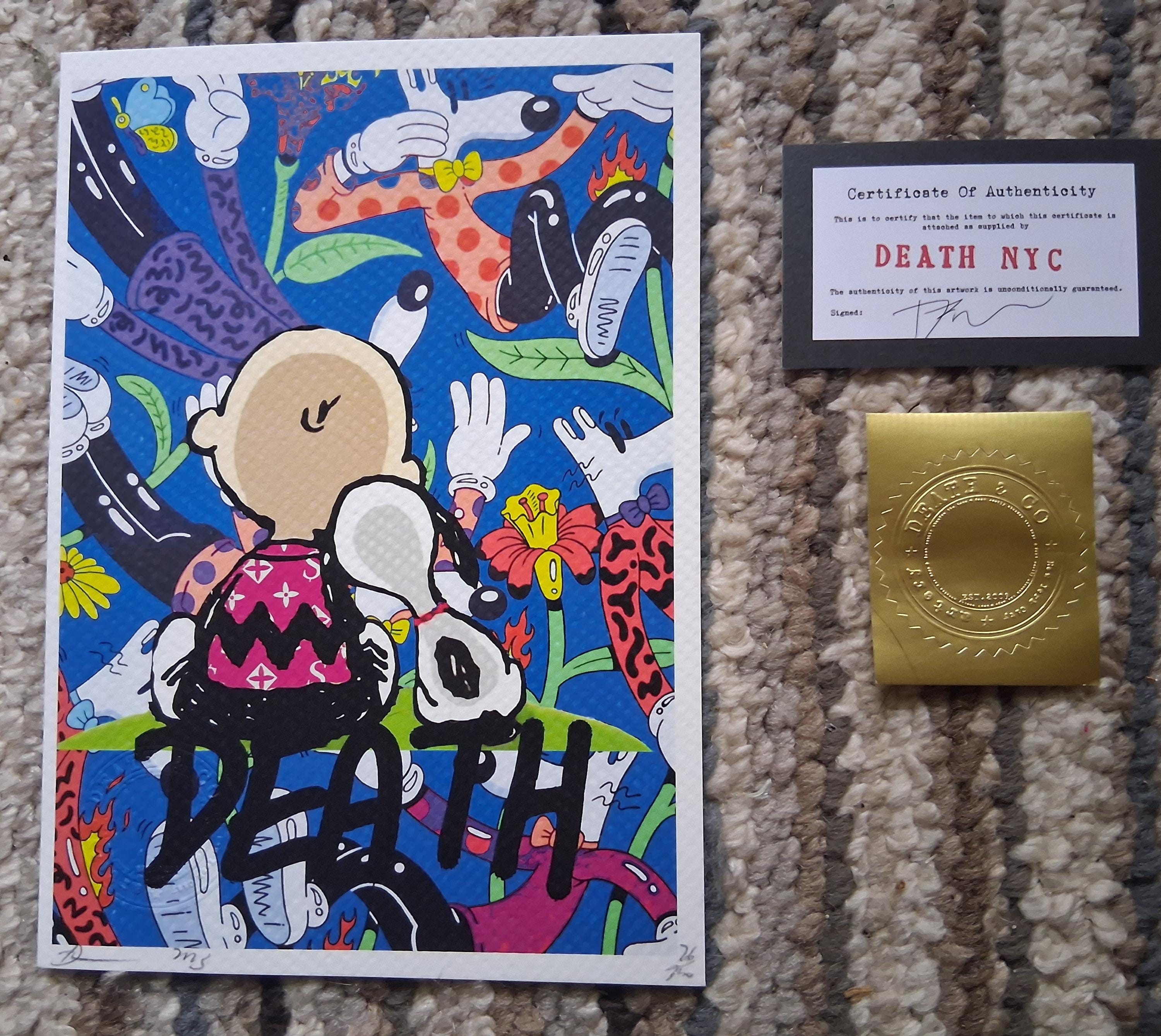 Death NYC Charlie Brown & Snoopy DEATH Limited Edition Art Print