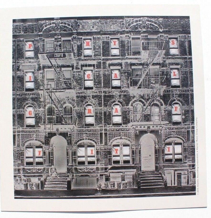 Led Zeppelin Physical Graffiti Promo Lithograph Poster (8x8, 2015