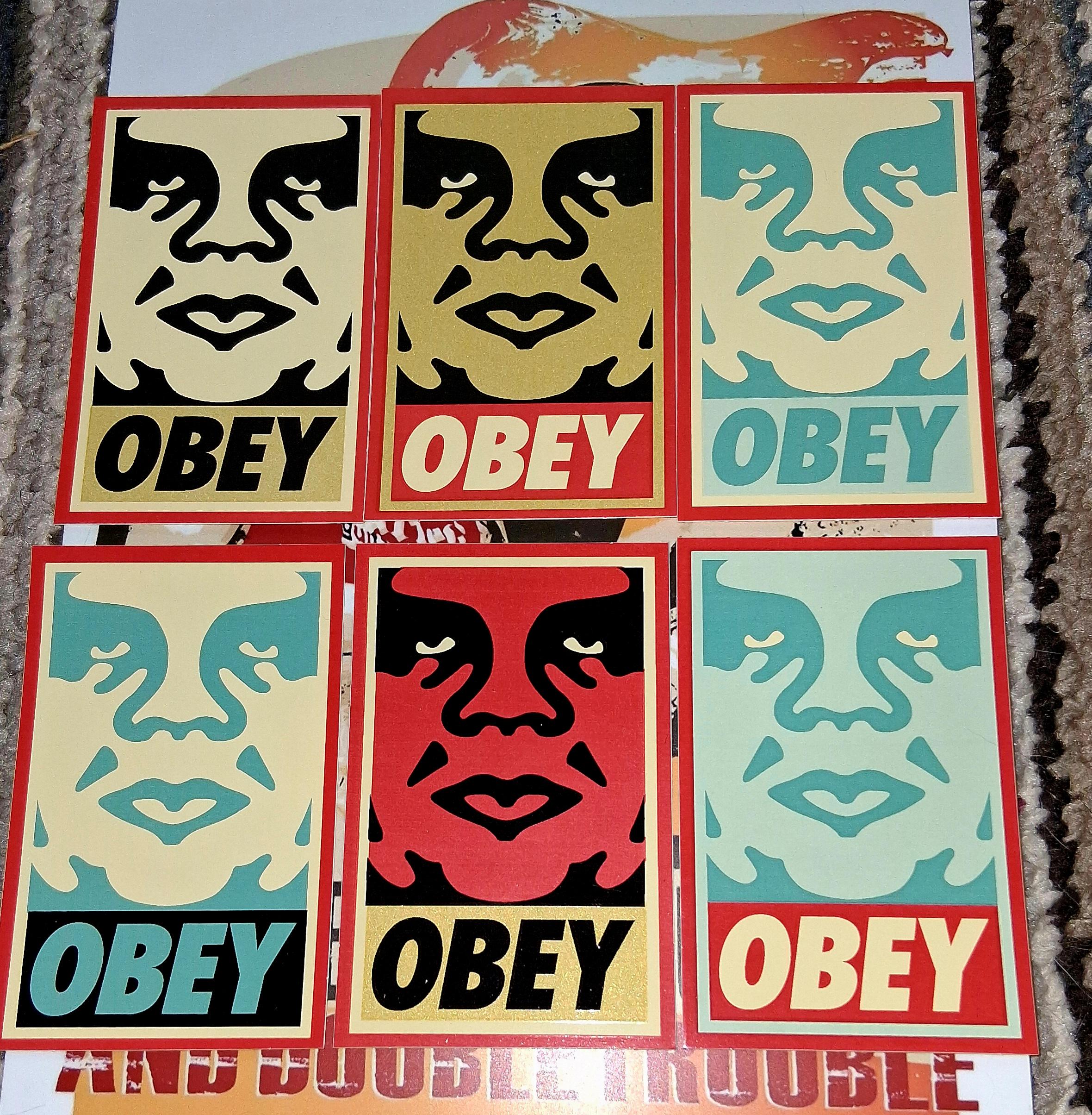 6 > Shepard Fairey COLOR Original OBEY Sticker > SIX(6) Stickers