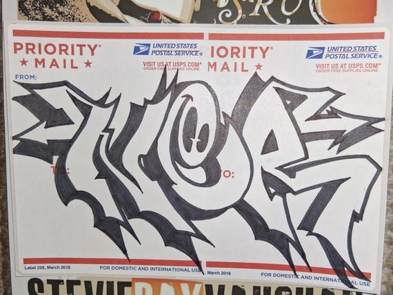 Futura / Hand-drawn Graffiti Art（直筆画）#01 Original Graffiti Street Art, Hand Drawn > by Bronx Street Artist