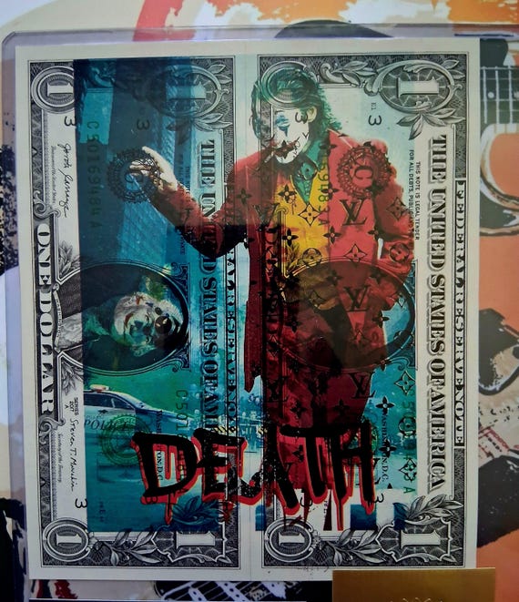 Death NYC the Joker Death Serigraph/screen Print Limited Edition