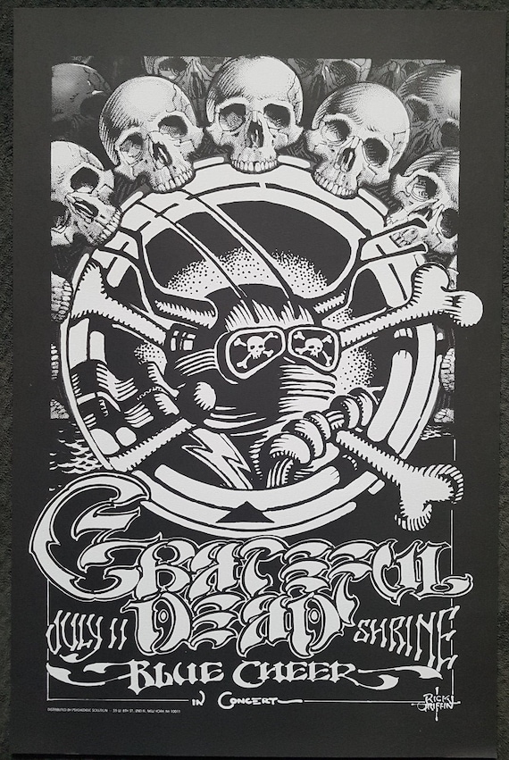 Grateful Dead Shrine Auditorium 1968 Original Concert Poster