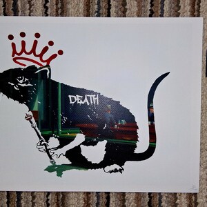 【DEATH NYC】Snoopy＆Wood Stock DEATH NYC ltd signed FRAMED art print 45x32cm Snoopy