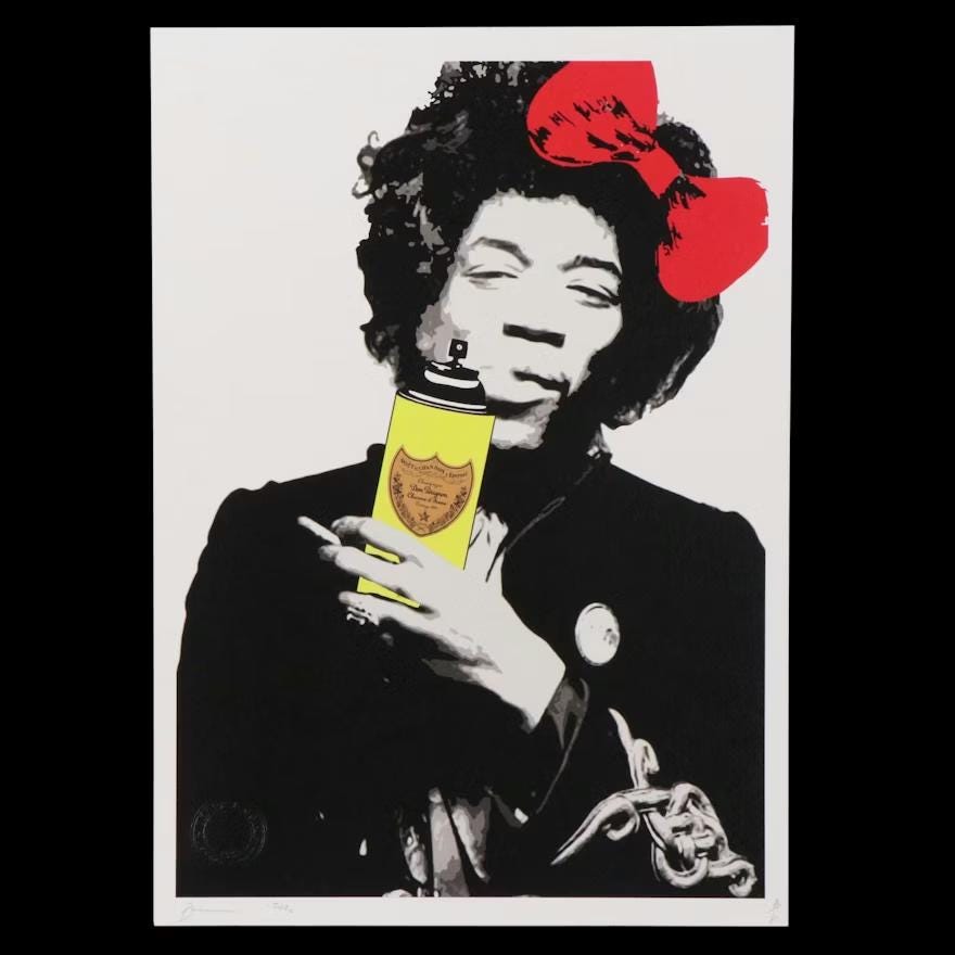 ◇Edition of 100◇ DEATH NYC アートポスター CS01 Death NYC Large Framed 16x20in Pop Art Graffiti COA Hello Kitty