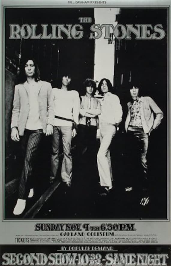 The Rolling Stones 1969 the Oakland Coliseum Original Concert