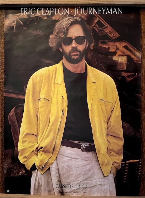 Eric Clapton Warner Bros. JOURNEYMAN 1989 Original Promo Poster