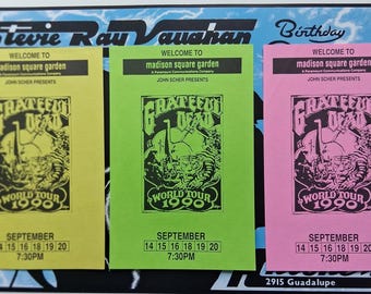 Grateful Dead 1981 Original Europe Concert DESERT SKULL Postcard