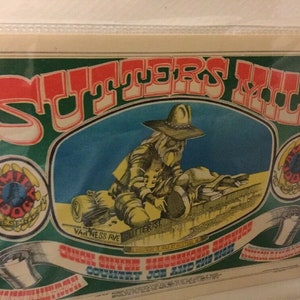 1967 Quicksilver Messenger Service & Country Joe, Sutters Mill  FD62 Original  Postcard by Rick Griffin