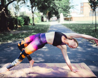 Elephant Cork Yoga Mat: Hand Illustrated, Eco-Friendly, Extra Long