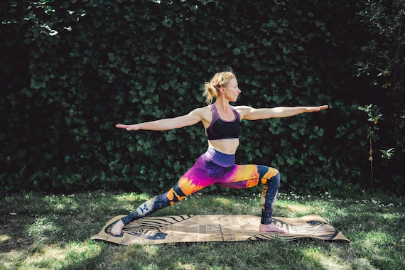 Buy Lion, Hand-sketched, Unique, Eco Yoga Leggings. Eco-friendly