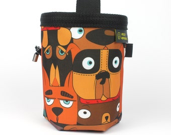 CORLEONE DOGS Bolsa de tiza Oxford con forro polar suave, Bolsa de tiza para escalada en roca, Bolsa de tiza vegana, Kreide Beutel, Sac de Craie