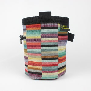 MEXICO JACQUARD Chalk Bag with soft fleece lining, Indoor Outdoor Climbing Chalk Bag, Vegan, Kreidetasche, Sac de Craie