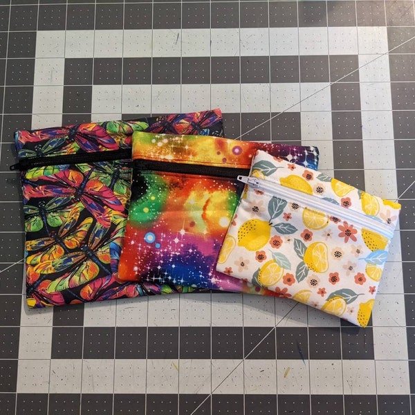 Custom Zipper Wet Bag for cloth pads or other things!
