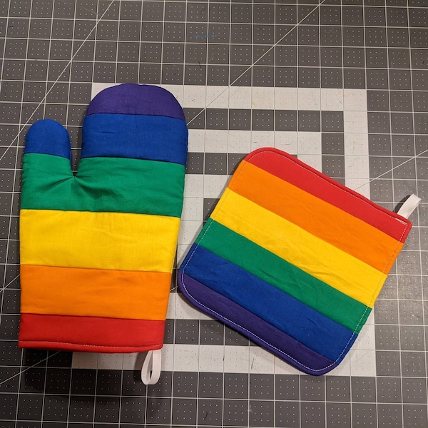 Pride Flag Potholders and Oven Mitts choose your flag