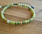 Pure 14 Karat Jade Bracelet Lucky bracelet jade bracelet jade healing bracelet
