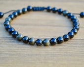 SALE Black Obsidian Bracelet Natural Black obsidian bracelet lucky bracelet