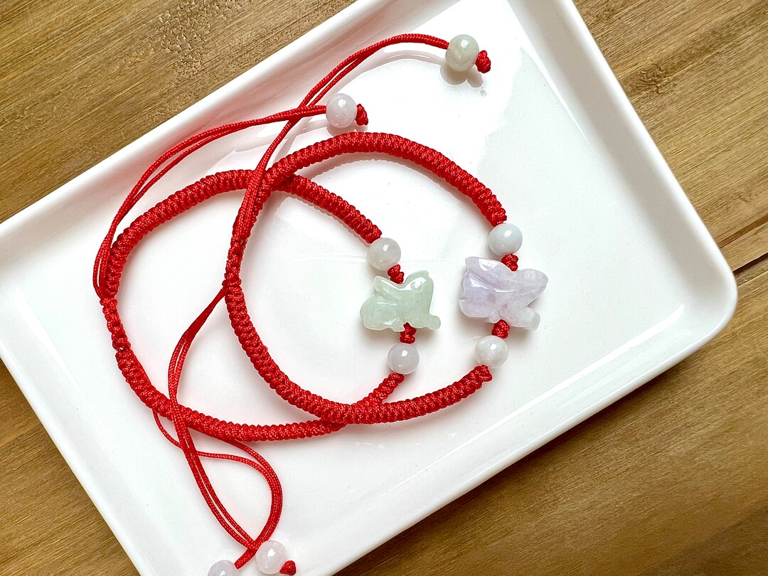 Rabbit / Rabbit Brace/ Jade Bracelet/ Lucky Bracelet/ Red Bracelet