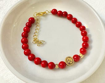 Horse/ horse charm bracelet/ red bracelet/ lucky bracelet/ year of the horse/ lunar new year
