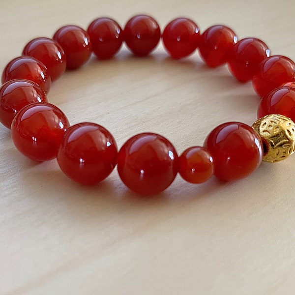 Red Lucky Bracelet / gold coins bracelet / red bracelet / gold bracelet / iching coins / money ball bracelet / feng shui