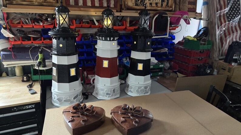 Lighthouse Boxes Custom Built Lighthouses Solar or Electrical Weatherproof - Etsy
