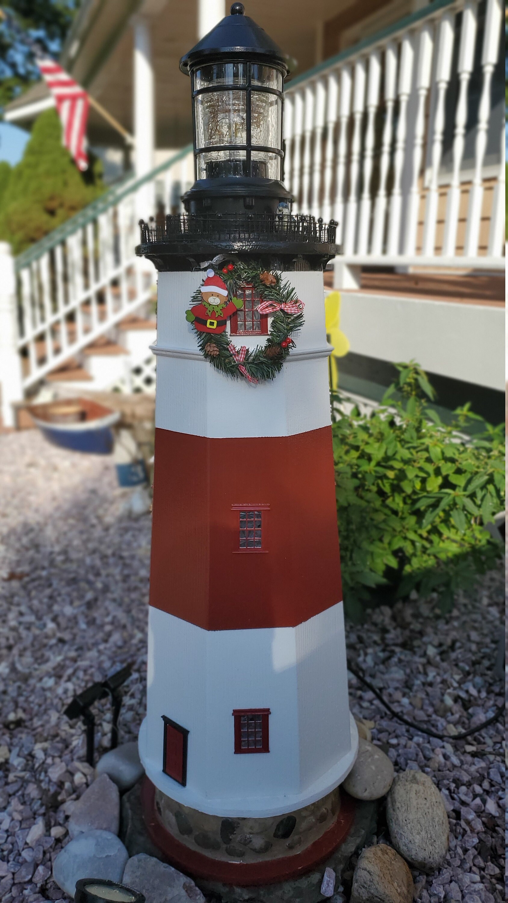 Montauk Lighthouse 4 foot Any custom 4 foot Both Solar and Etsy