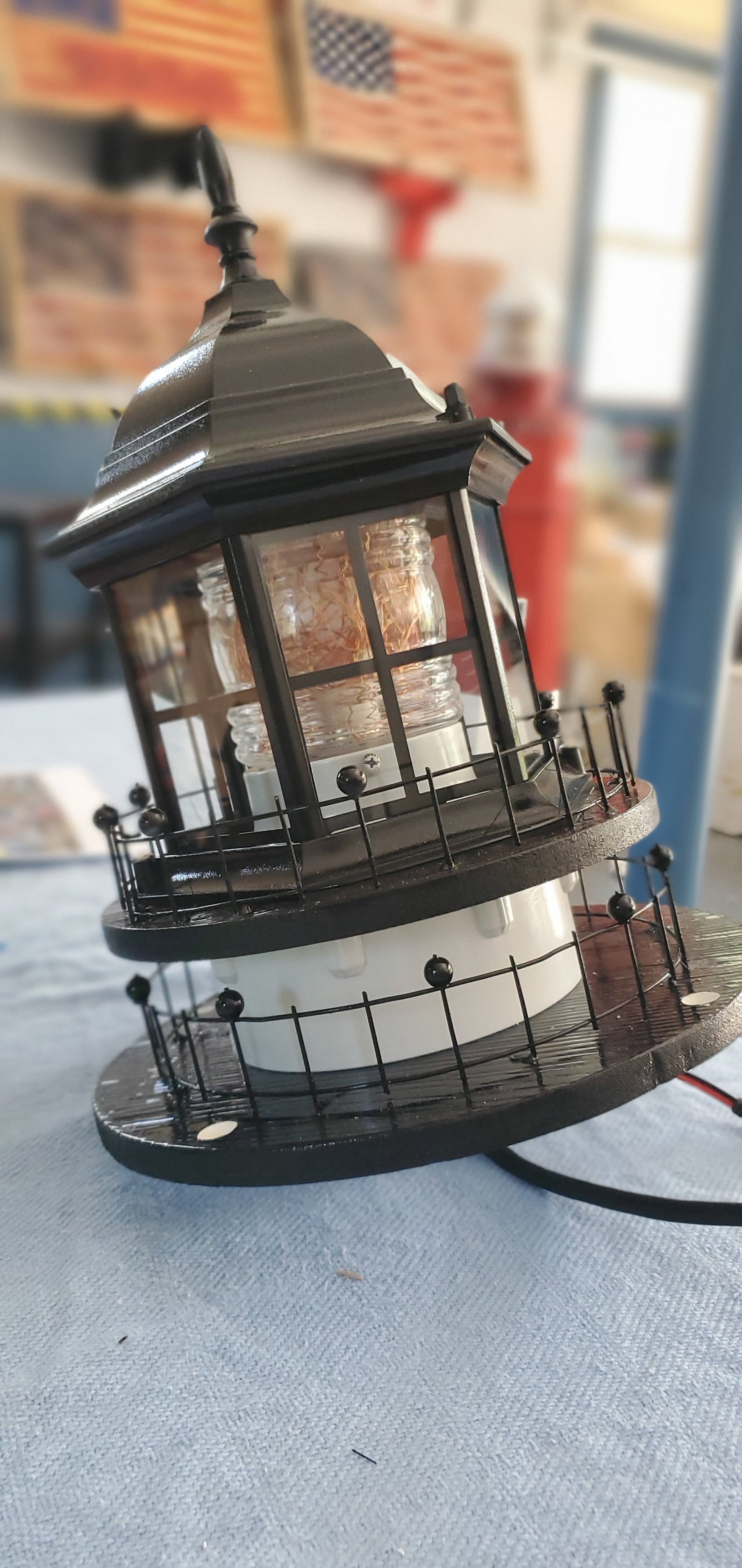 Replacement Lighthouse Top 12 Wide 16h/solar Etsy