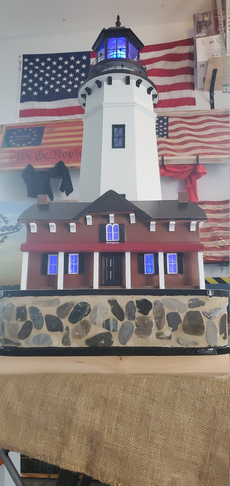 St Simons Island Custom Made Lighthouse/personalized Lighthouse/ Pick