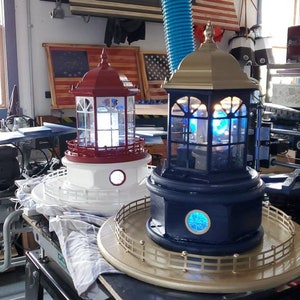 Replacement Lighthouse top 14&quot; CUSTOM/Solar Lighthouse tops/ Lighthouse tops/electric Lighthouse tops/ rotating lighthouse top CUSTOM ORDERS