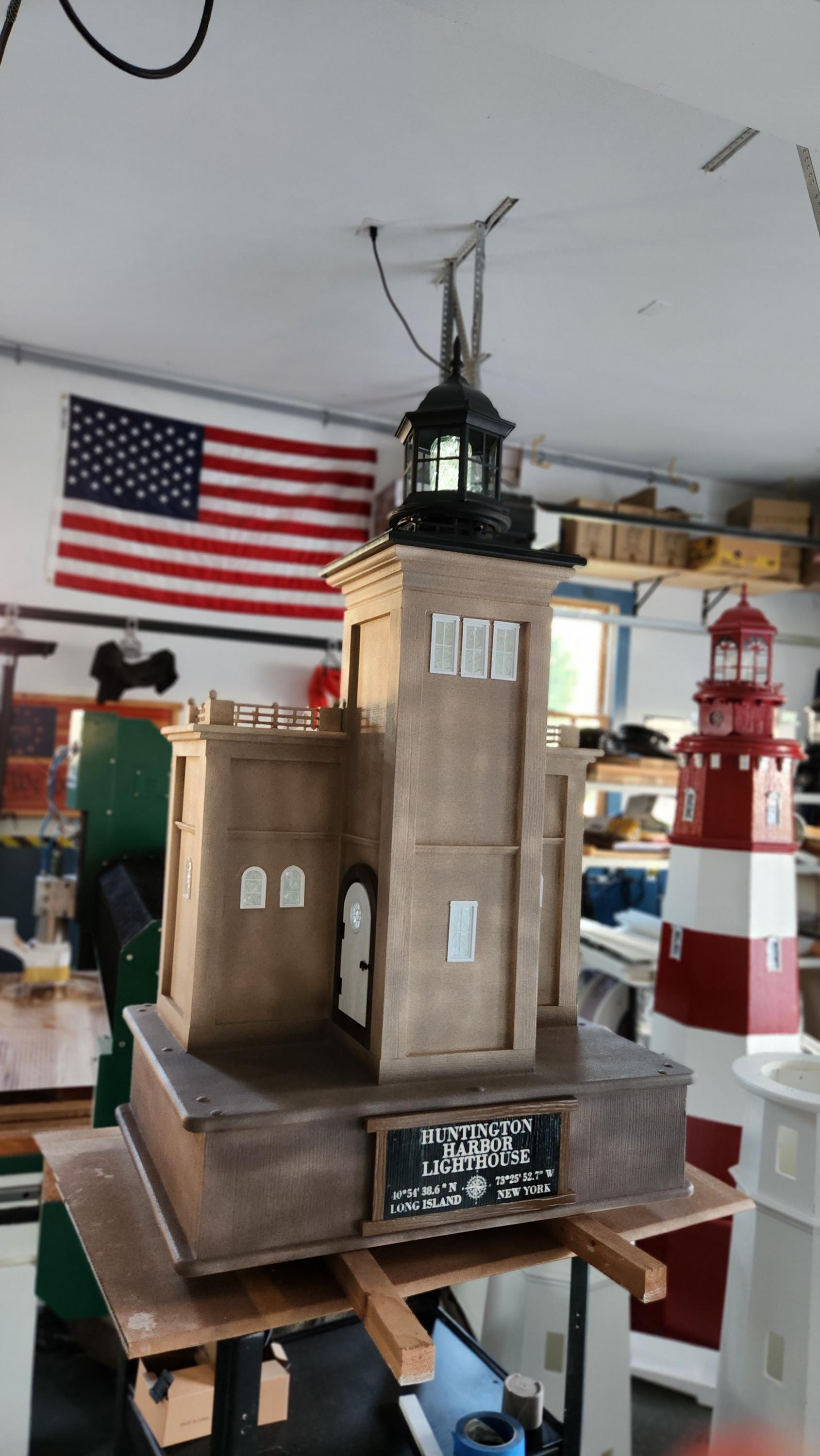 Custom Built PVC Lighthouse, Solar or Electric, Stone Base - Etsy