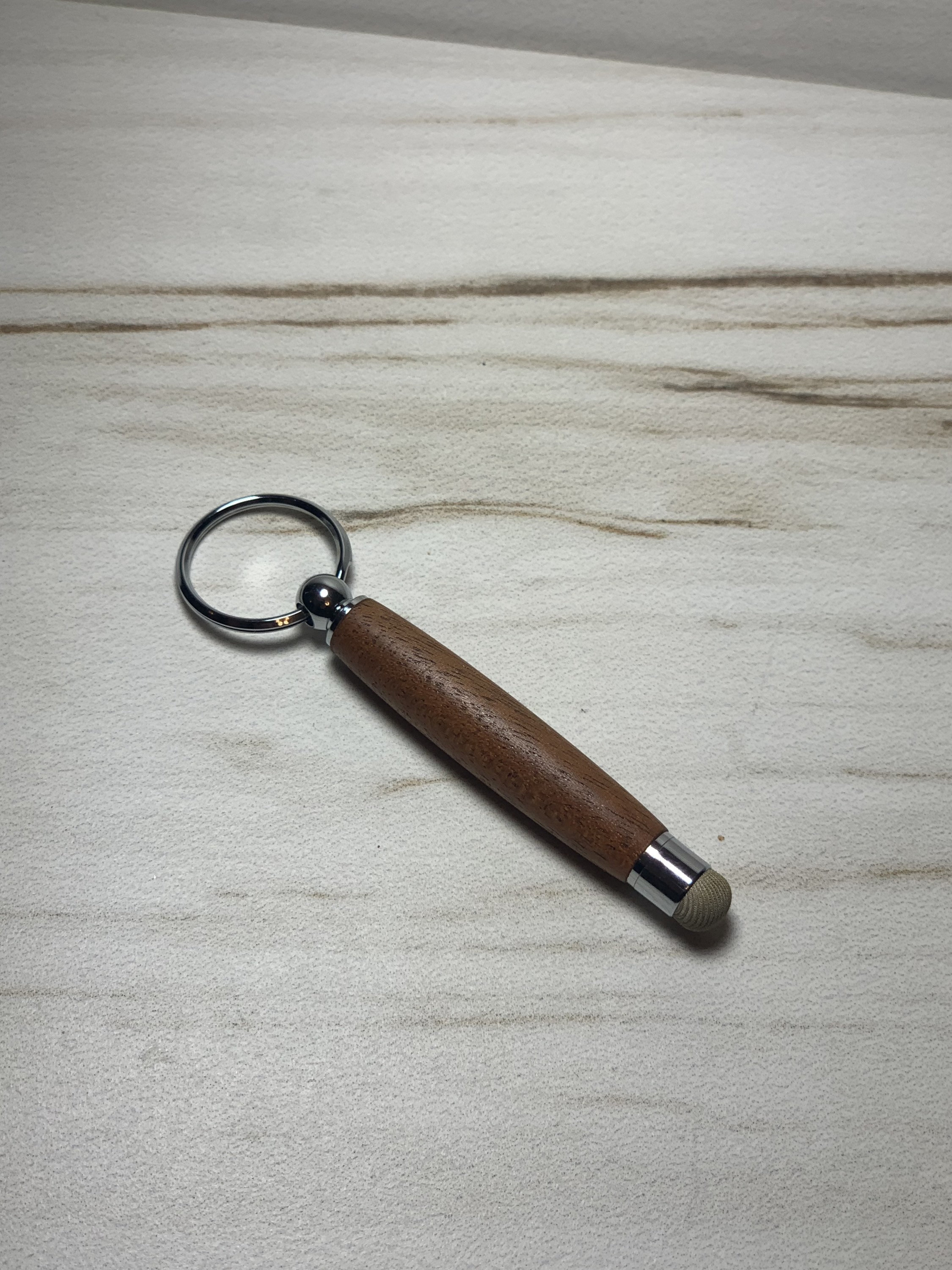 Handmade Mahogany Stylus Keychain For Phone Tablet Credit Etsy