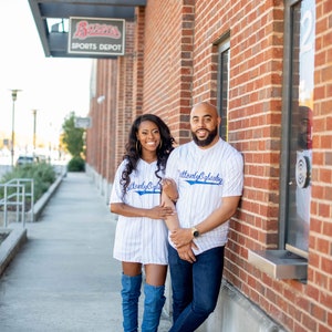 YOUTH Customized Pinstripe Baseball Jerseys- Full button baseball jerseys