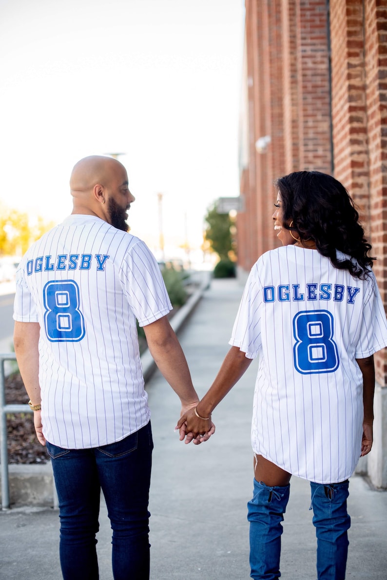 YOUTH Customized Pinstripe Baseball Jerseys Full Button Etsy