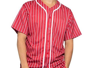 Red/Blk Customized Baseball Jerseys