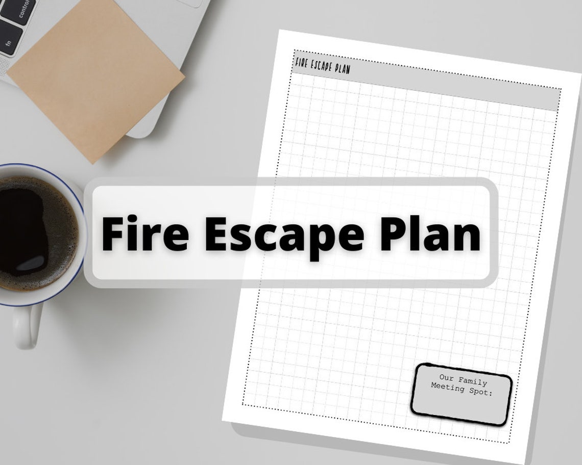 Fire Escape Plan for Foster Care Binder Etsy